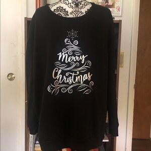 Black Merry Christmas Sweatshirt